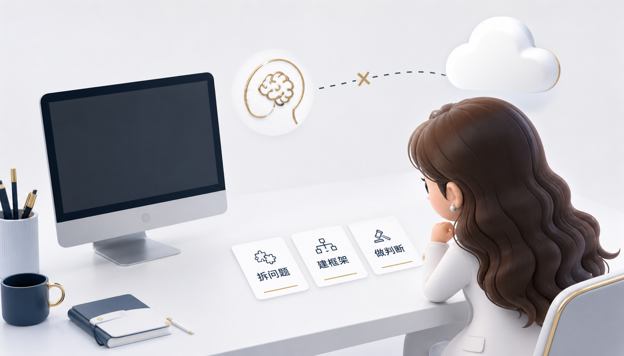 关掉 AI 对话框后发现自己不会独立思考
