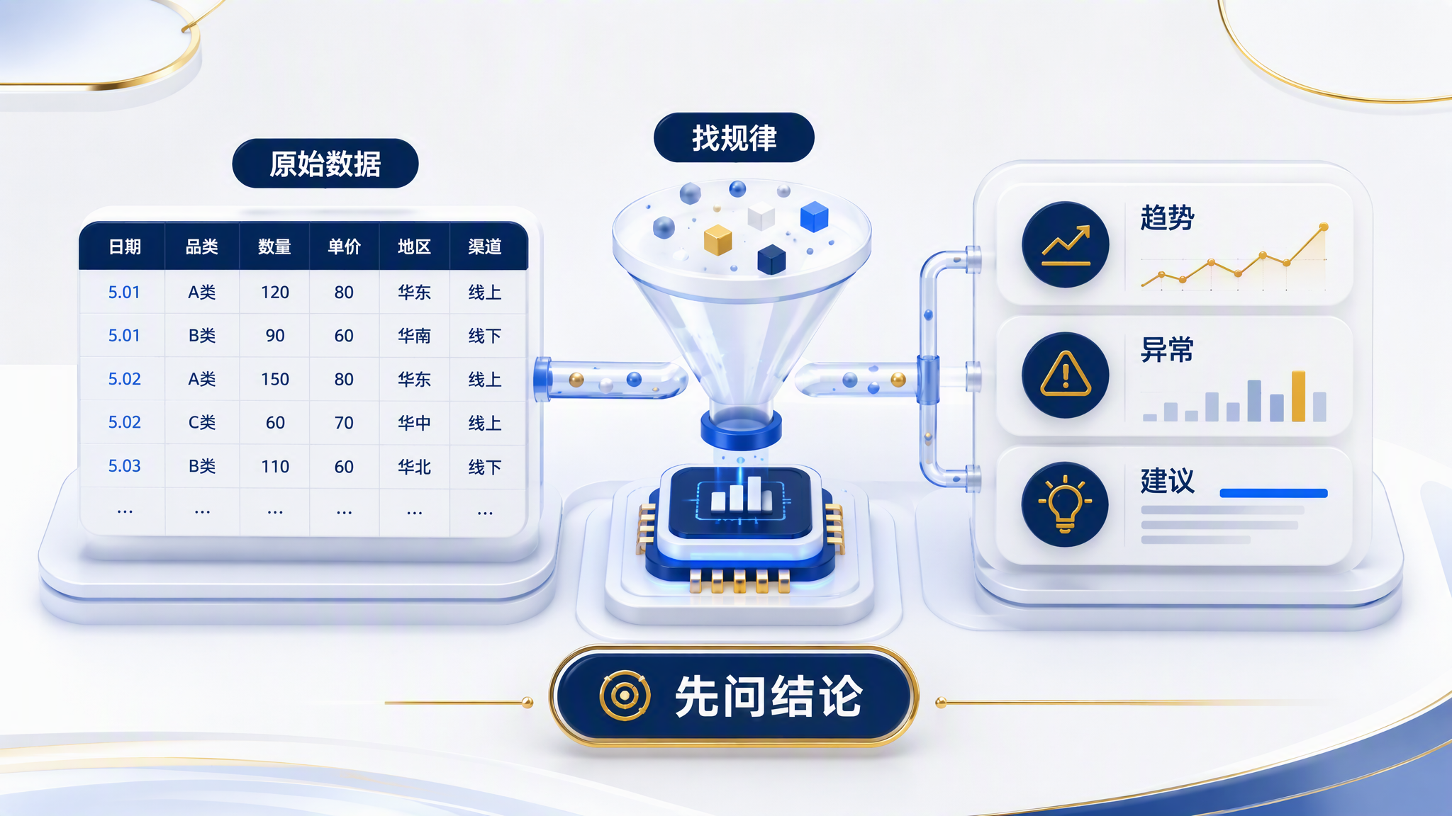 AI 处理表格：先问结论