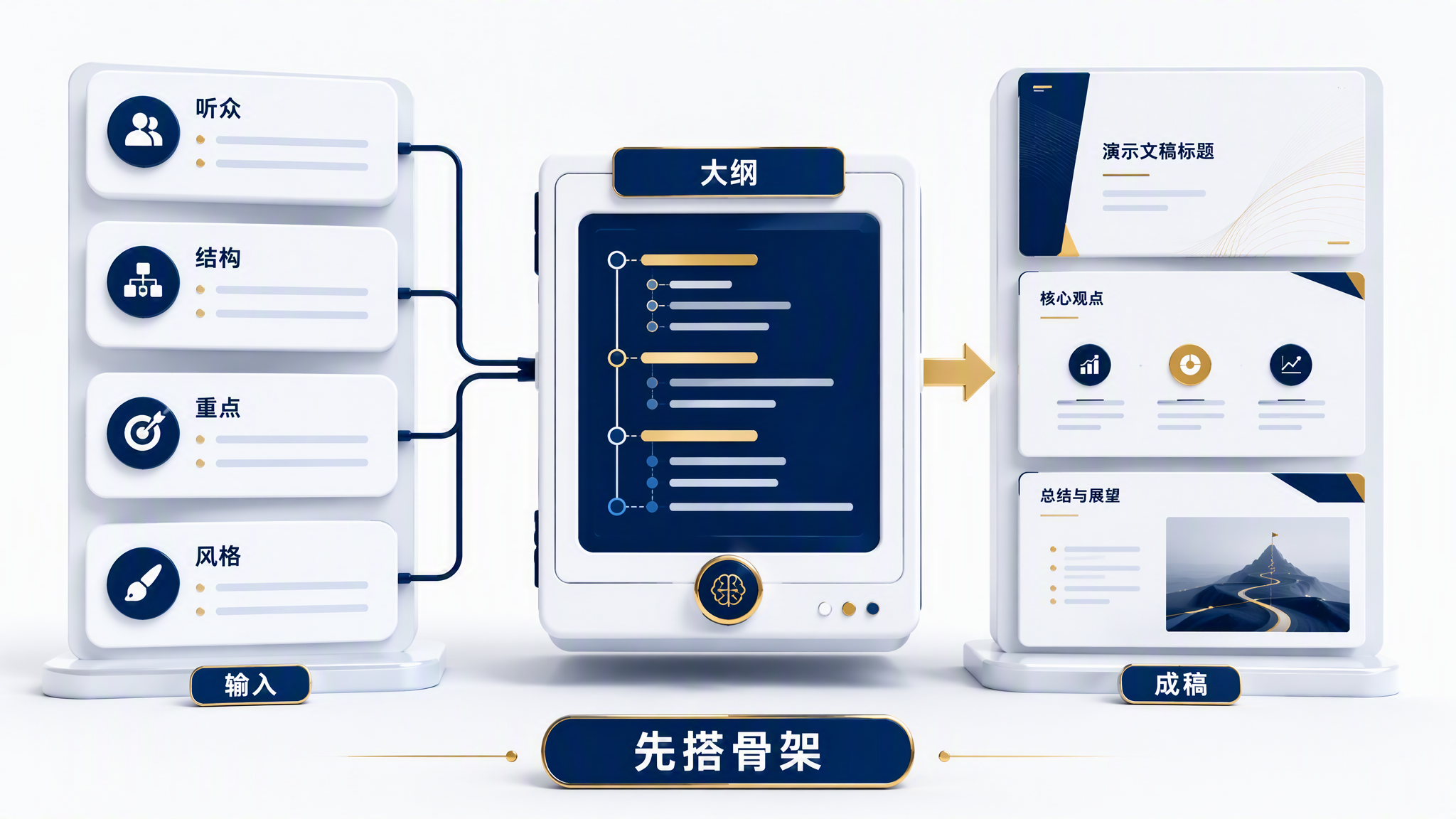 AI 做 PPT：先搭骨架